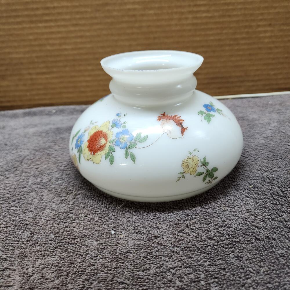 Floral painted Glass lamp shade V